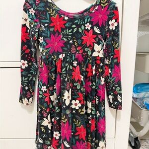 Little Sleepies Poinsettia Christmas Dress